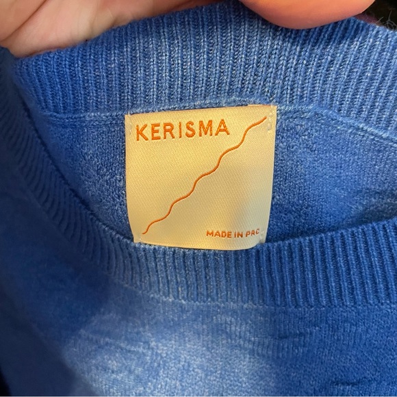 Kerisma Blue Cheetah Texture Top Size Medium/Large - Picture 9 of 10